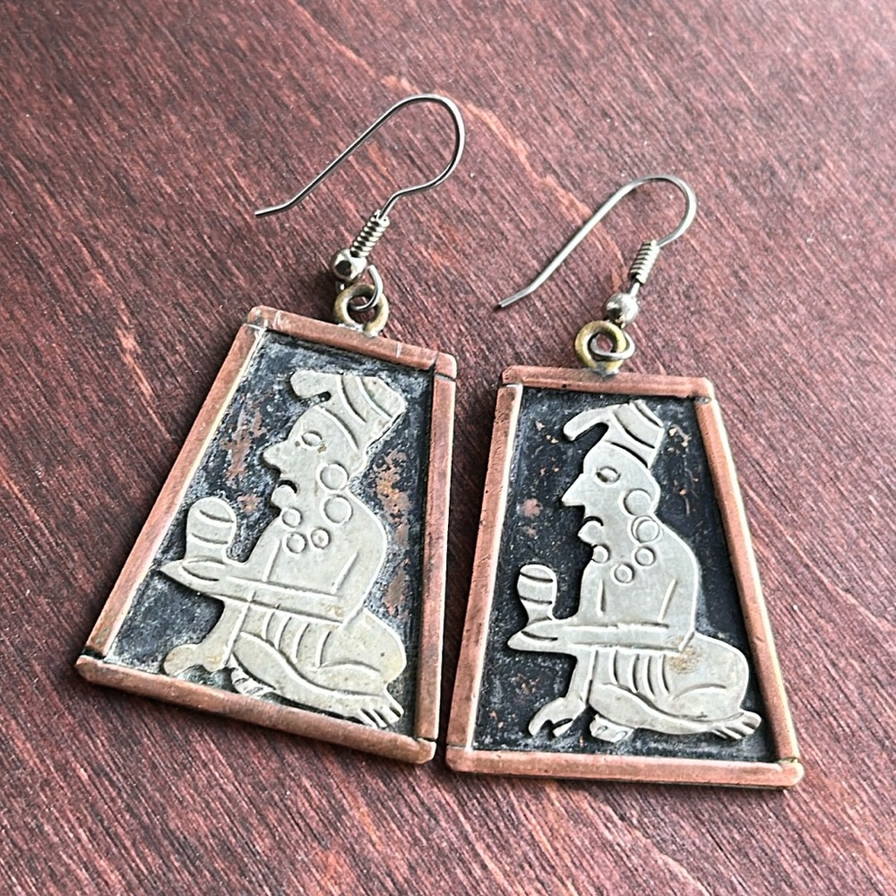 ❤️HOST PICK❤️ Vintage Unique Earring From Mexico 🇲🇽 Sterling Silver??